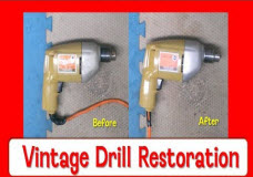 Vintage Cord Drill Tool Restoration Black and Decker Drill Restored