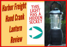 Harbor Freight Hand Crank Lantern Review LED Camping Light Luminar Outdoor