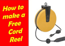 Free DIY Retractable Cord Reel
