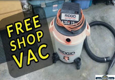 Ridgid Shop Vac repair = How to Free Wet Dry Shop Vac