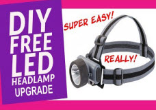 Harbor Freight LED Headlamp Free DIY Upgrade and Review