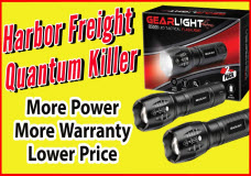 Gearlight S1000 Tactical Flashlight Better than Harbor Freight Quantum Tactical Flashlight