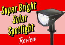 Best Solar Powered Spotlight for Landscaping or Security at an Affordable Price
