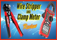 Best Digital Clamp Meter / Multimeter Kaiweets HT206D Plus 3 in 1 Wire Stripper, Crimper, Cutter