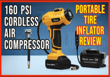 20V Cordless Tire Inflator 160 PSI Portable Air Compressor from AstroAI