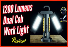 1200 Lumens Dual Head LED Work Light and Battery Bank Review