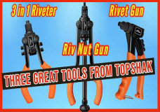 Topshak Hand Riveter and Riv Nut Gun Review Better than Harbor Freight Doyle or Fasten-Pro