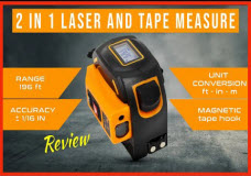 Laser Tape Measure Review / 2 in 1 Laser Tape Measure & 16ft Tape Measure All in One