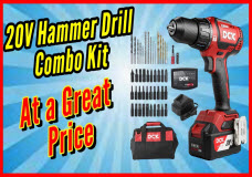20V Cordless Hammer Drill Kit from DCK Better than Harbor Freight Bauer Hammer Drill