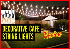 Bistro Cafe Style Patio String Lights from Brightown Review Better than Harbor Freight String Lights