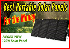 120W Portable Solar Panels from Necespow Review, much better than Harbor Freight Thunderbolt Panels