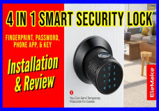 How to Install & Set Up Elemake Smart Door Lock, Very Easy