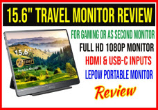 Full HD Portable Travel Monitor for Laptop, Macbook, SmartPhone or Gaming from Lepow