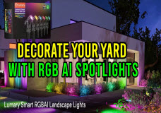 Decorative Outdoor RGB Spotlights from Lumary Perfect for Holidays or All Year Round