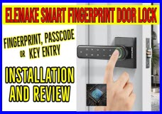 Elemake Fingerprint Touchscreen Smart Security Door Lock Installation & Review
