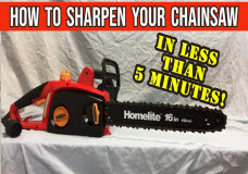 How to Sharpen Your Chainsaw in LESS than 5 minutes and When to Replace your Chain Saw Chain