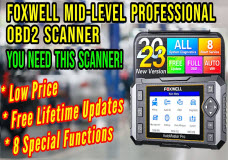 FOXWELL NT624 Elite OBD2 Scanner Diagnostic Tool with 8 Resets and Lifetime FREE Updates