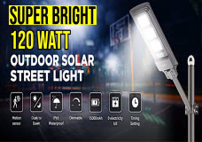 12000 Lumens Solar Security Light / 120 Watt Solar Street Light by Langy Lights