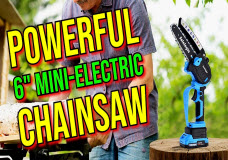 21V Cordless Mini Chainsaw With Extra Batteries & Chain, Best Value for the Money!