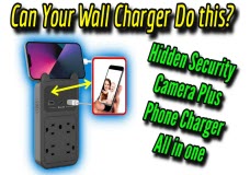 Hidden Security Camera Plus Phone Charger / Wall Outlet All in One