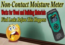 Non-Contact Moisture Meter Great for Finding Leaky Pipes in Walls and Moisture in Wood