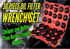 30 Piece Oil Filter Wrench Set better than Harbor Freight Madoxx Oil Filter Wrench Set