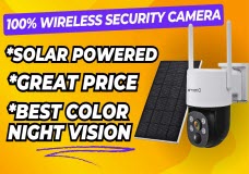 Best 100% Wireless Solar PTZ Security Camera, Excellent Color Night Vision from Xmarto